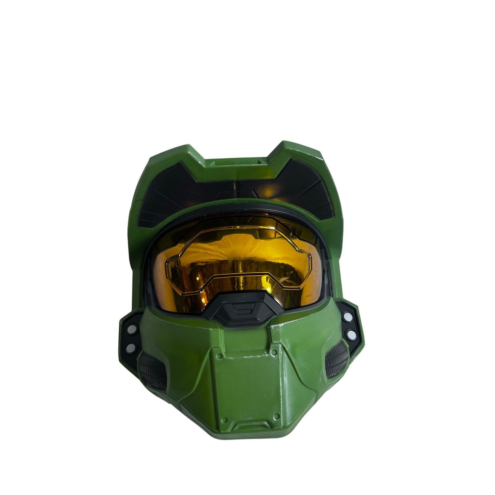Disguise Halo Master Chief Mask OS Green Gold Visor Spartan Kids